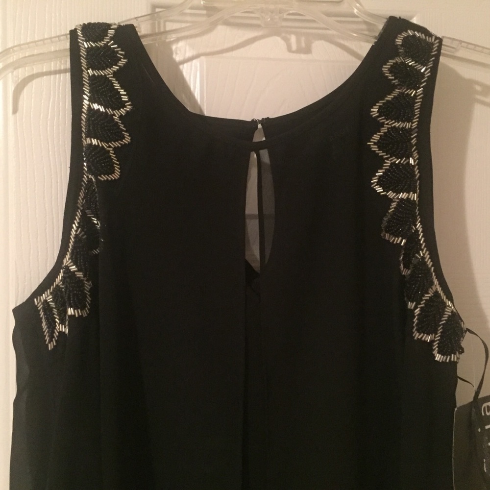 BNWT Sangria maxi dress with shoulder beading sz6 - Picture 4 of 7